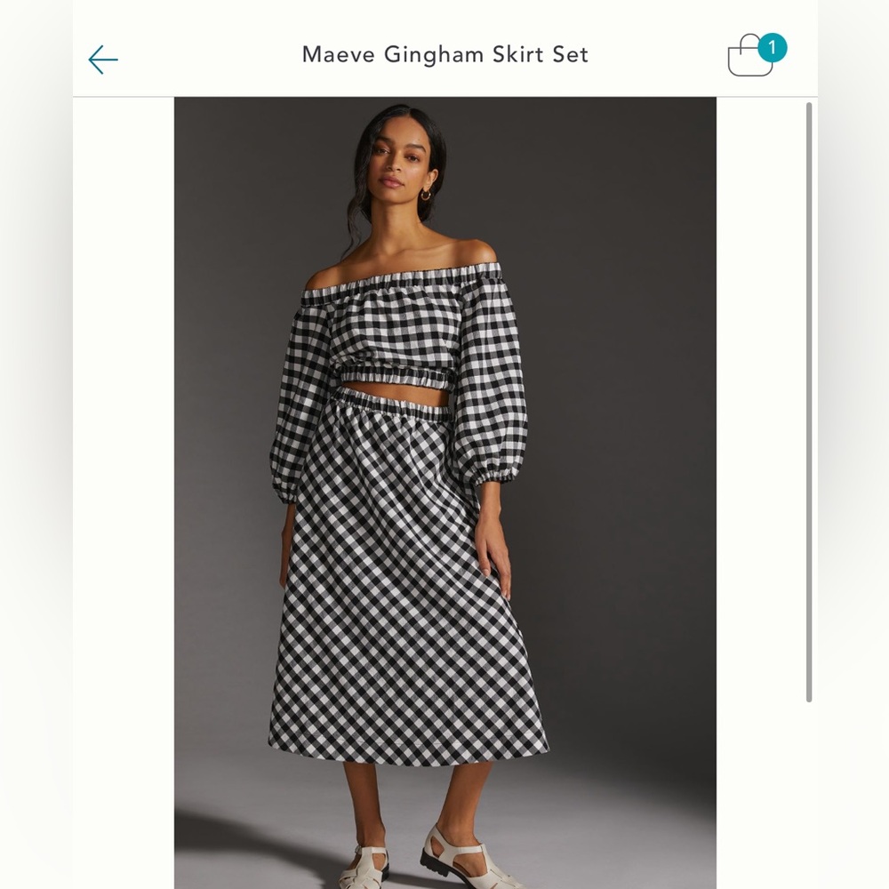 Anthropologie skirt set